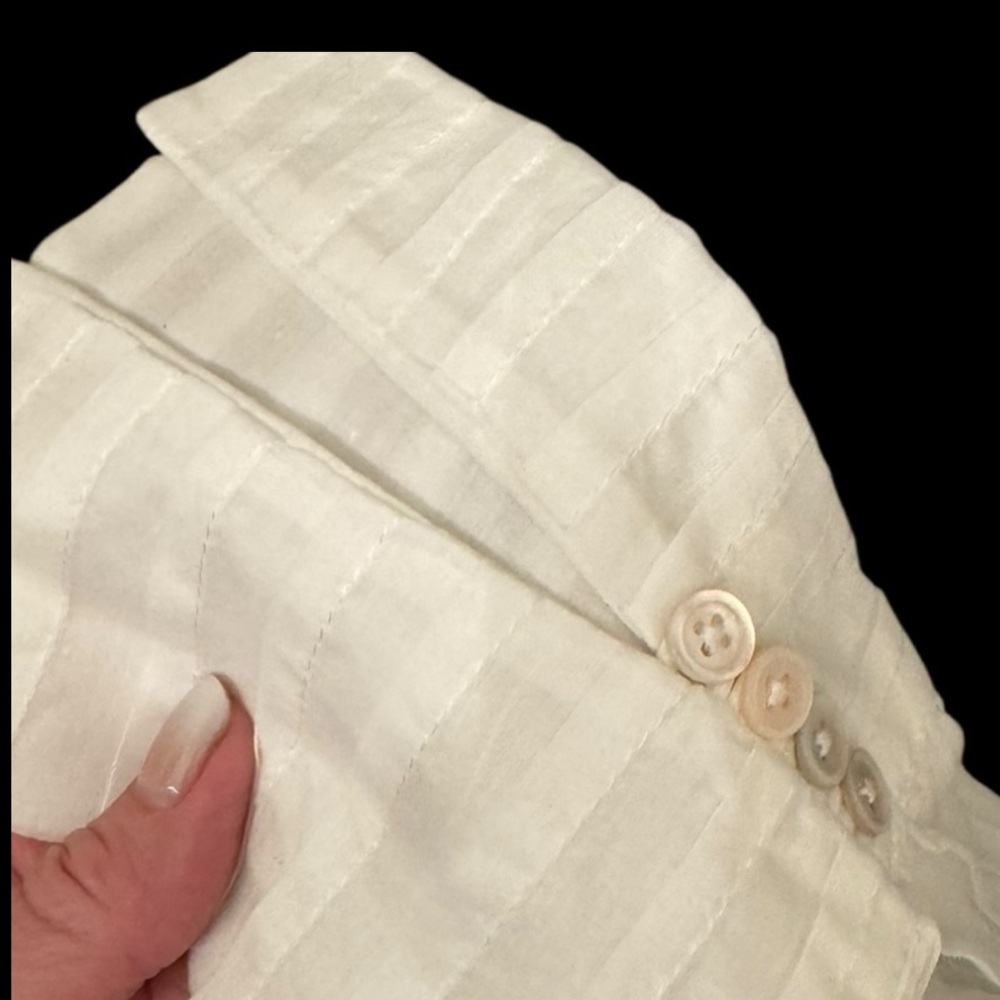 White Women's Blouse - Picture 6 of 10
